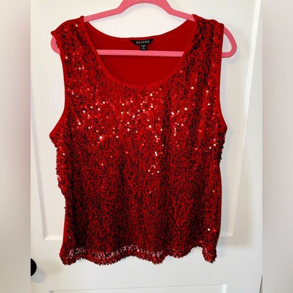 GEORGE BRAND WOMENS SPARKLE BLOUSE - Picture 1 of 4